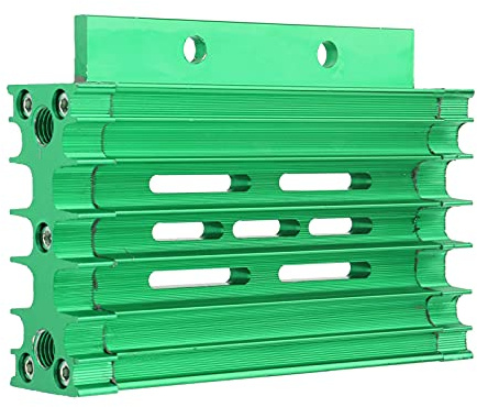 Ejoyous Motorcycle Radiator, Aluminium Alloy, Oil Cooling System, Fits Pit Pro Dirt Bike, Quick Heat Dissipation and Extended Engine Life (Green)