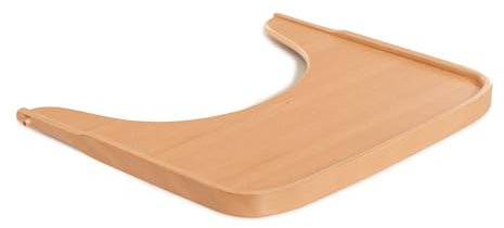 hauck Holz Essbrett für Alpha+ & Beta+ Holzhochstuhl Alpha Wooden Tray, für Kinder 6-36 Monaten, Esstisch aus FSC® zertifiziertem Buchenholz mit Erhöhtem Rand (Natural)