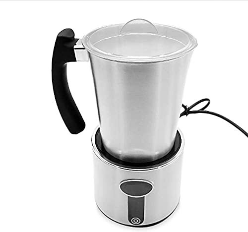 Mousseur à Lait Automatique Mousseur à Lait électrique Chauffe-Lait Le cuiseur Vapeur à Lait Automatique Fait du Lait Mousseux Chaud et Froid pour Le café Cappuccino en Acier Inoxydable LSDRALOBP