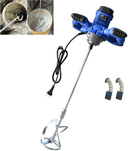 Miscelatore cemento e malta 2600W -Betoniera cemento portatile del malta, una regolazione di 6 velocità,filettatura M14 frusta malta Ø 120 mm