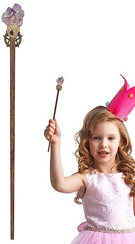 Rianpesn Bâton Pierres précieuses Cosplay | Accessoires Cosplay Collection bâtons Pierres précieuses Accessoires sorcière | Collection Photo Prop Magical Gemstone Professeur