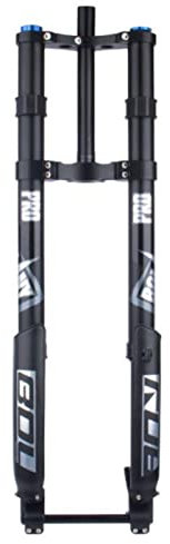 ZECHAO MTB Luft-Federgabel,26/27,5/29inch Umgekehrte Gabel 160mm Federweg DH-Geschwindigkeitsabfall Doppelschulter 15 * 150mm Thru Axle Gabel Fahrrad Federgabel (Color : Black, Size : 29inch)