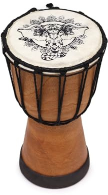 Elephant Wide Top Djembe Drum - 20cm High