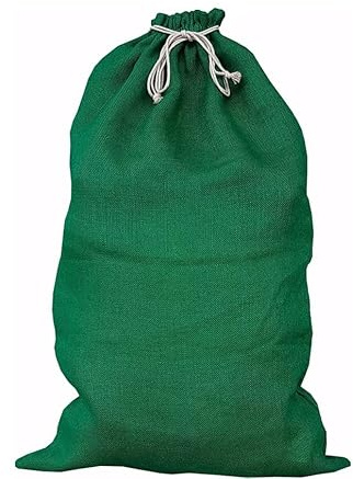 Großer Nikolaussack, Jutesack, Weihnachts-Sack, Weihnachten, Winter - Jute- (Grün, 120x70)