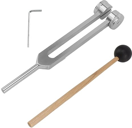 Stimmgabel-Hammer-Set, Stimmgabel-Set, Professionelles Heilinstrument, 128 Aluminiumlegierung, Sensorische Stimmgabel Mit Hammer Für Klangtherapie