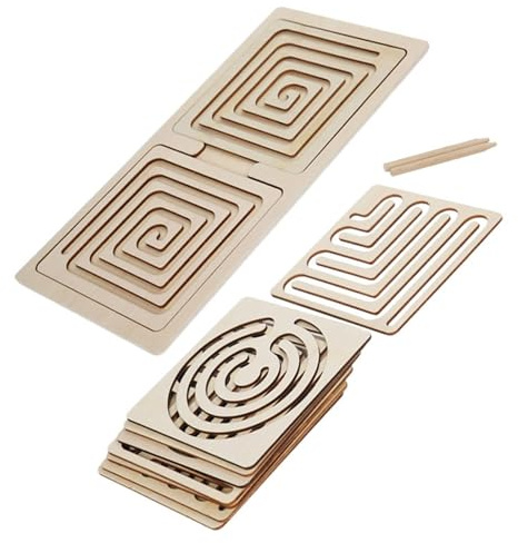 Oshhni Montessori Spielzeug von 3 4 5 Jahren hölzernes Labyrinth Spiel Spielzeug für Mädchen Jungen 3-8 Jahre Kindermotorik Spielzeug Lernspiel Geburtstagsgeschenke