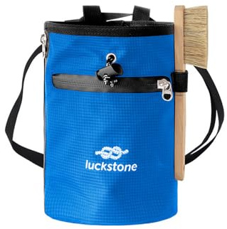 Solinder Kletterkreidebeutel Magnesiumpulver-Aufbewahrungstasche, Kletterkreidebeutel mit Bürste für Bouldern, Gewichtheben