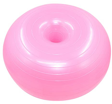 PAMINGONO 1stück Anti-Burst Donut-Form Fitness-balanceball Mit Luftpumpe Für Zuhause Perfektes Trainingszubehör Für Yoga Und Rehabilitation