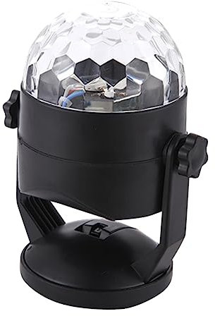 NIYANGLE Stroboscope D'avertissement De Noël DJ par Lumières Lumière De Boule De Fête Lumières De Fête à L'intérieur De en Plein Air De Projecteur Menées Black