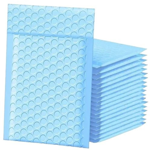 NihaoWXM Versandtaschen 100 Stück Verpackungszubehör, Verpackungsbeutel, Umschläge, Versandpakete, Luftpolsterumschläge, Versandpaket, Versandtaschen for kleine Unternehmen(Blue,13 * 18cm)