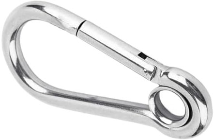 Moschettone con moschettone,Moschettoni | Moschettone da esterno,Clip per moschettone in ferro zincato, gancio portachiavi Collegamento rapido per carichi pesanti per viaggi in campeggio, escursionism