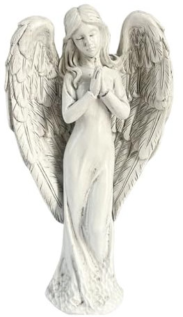 Swtgaah Praying Angel Garden Statue - Resin Yard Sculpture Decorative Ornament