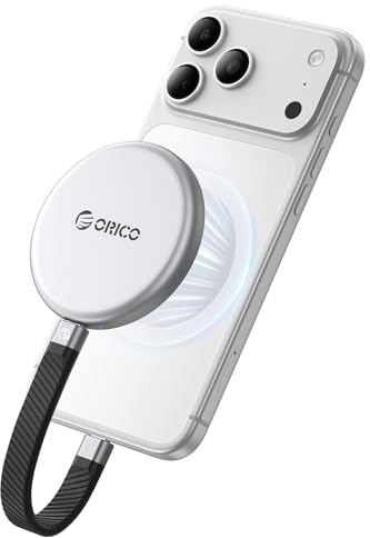 ORICO 512 GB SSD Externo Portátil Magnético hasta 2000 MB/s, Disco Duro Externo SSD Compatible con MagSafe para Smartphone USB‑C, Grabación en ProRes con iPhone 17 Pro/Pro MAX – KR20mini