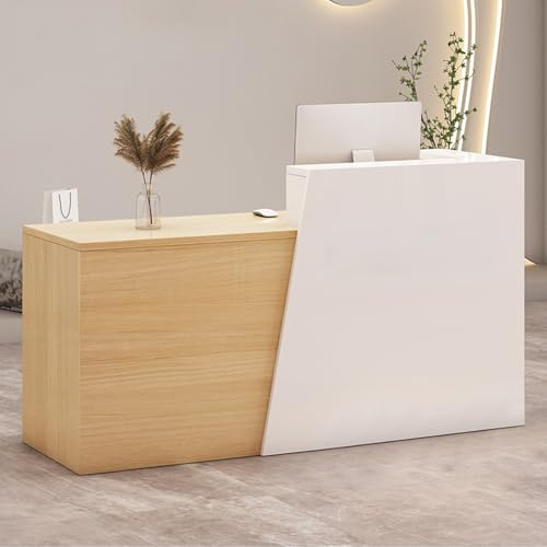 ZRBDDEF Comptoir de Caisse Moderne avec tiroirs et étagères, comptoir d’Accueil élégant pour Magasin, Salon de beauté, café