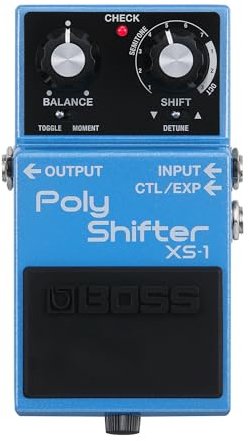 BOSS XS-1 Poly Shifter | Kompakt växlingspedal | Hög kvalitet | Gitarr-/bastonändring över 7 halvtoner eller 3 oktaver | Naturlig känsla och respons |