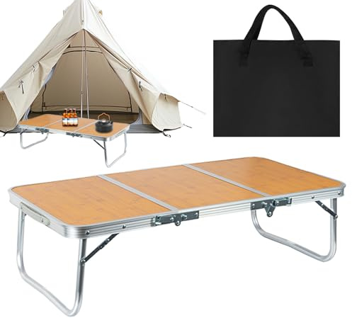 Générique Table de de Camping - Station de Pique-Nique compacte, comptoir de Cuisson réglable, Organisateur de Services de Voyage | Meubles de en Aluminium léger Portables pour Plage BBQ Randonné