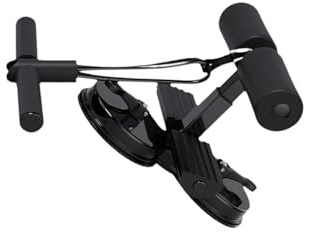 KIXZSAZ Máquina de Abdominales para Fitness en casa con ventosas y Altura Ajustable. Entrenamientos Abdominales en la Oficina. Barra de con Banda Resistencia. , Negro , 46x20cm