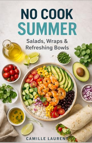 No Cook Summer Cookbook: 60 Fresh Salads, Wraps & Refreshing Bowls for Quick, Easy, Flavor-Packed Meals: Simple no-cook recipes for hot days, light ... summer eating without turning on the stove