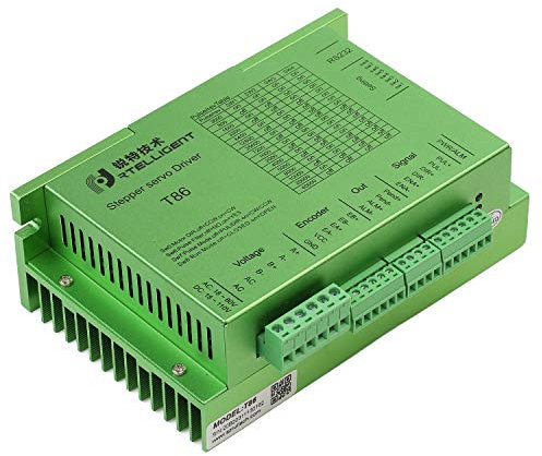 Rtelligent Schrittmotor-Treibe Nema 34 T86 2-Phasen Hybrid Geschlossene Schleife Schritt Treiber Bipolar, 24-100 V DC, 18-80V AC Motorsteuerung Einfacher Servo Stepper Driver