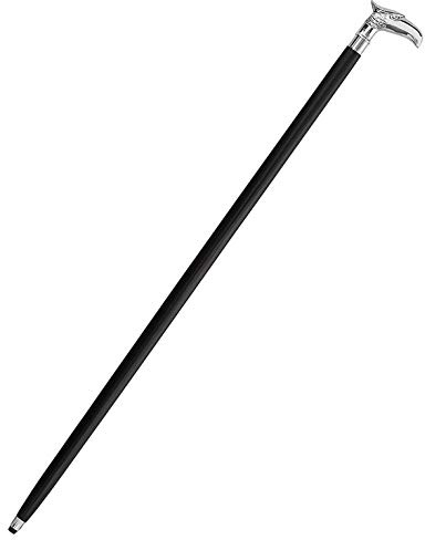 EGAL Gehstock aus Holz, mit Messinggriff, für Damen und Herren, 91,4 cm, Schwarz