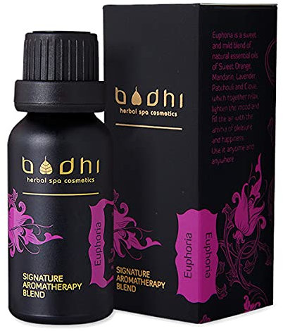 Bodhi® Ätherische Öl-Mischung EUPHORIA 20 ml - Signature Aromatherapy, Duftöl, Aroma-Öl für Enspannung und Happiness/Bio & Vegan