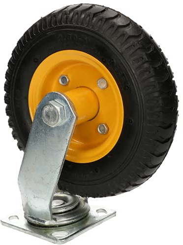 KOTARBAU® Luftrad Transportlenkrolle 25x30cm auf Stahlfelge Lenkrolle für Lagerwagen