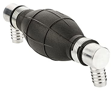 LST Handpumpe Umfüllpumpe rechklig für Benzin, Diesel, Wasser & Öl, uelle Kraftstoffpumpe Siphonpumpe mit 90 Grad Anschluss für 10mm Schlauch-Innendurchmesser