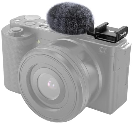 SMALLRIG Cold Shoe Adapter Blitzschuhadapter mit Windschutz für Sony ZV-1 II/ZV-1 / ZV-1F / ZV-E1 / ZV-E10-3526