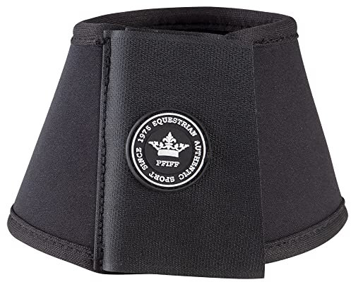 PFIFF 102998 Springglocken, mit Klettverschluss aus Neopren, 1 Paar Schwarz L