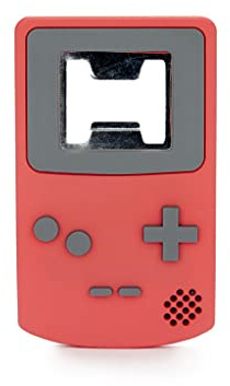 Balvi Décapsuleur Start Game Couleur Rouge Design Amusant et coloré en Forme de Game Boy Plastique/mé