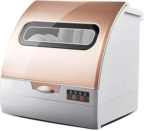 Lave-vaisselle de table automatique professionnel compact portable avec affichage LED, porte avec poignée, facile à nettoyer [Classe énergétique A+]