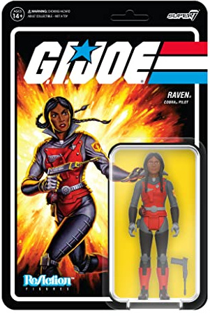 Super 7 G.I. Joe Raven Cobra Pilot 9,5 cm Reaktionsfigur