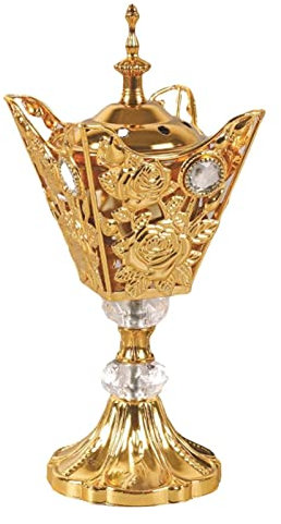 Weihrauchbrenner für die Kirche - Elektrischer Räucherkohlebrenner Naher Osten - Räuchergefäß aus Metall, orientalisches Räuchergefäß, Kirchen-Räuchergefäß Visiblurry