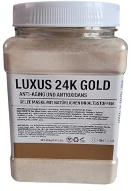 Gelee Maske Gesichtsmaske Luxus Gold 24K Hautpflege Feuchtigkeitsspendend Antioxidans Anti-Aging für alle Hauttypen Beauty Jelly Mask Peel Off BMTLAB 650 Gramm