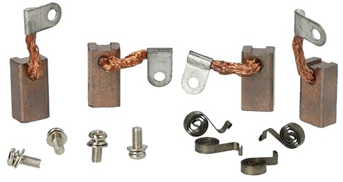 vhbw 4x Kohlebürste 25 x 13 x 9 mm kompatibel mit Linde Motor + Feder
