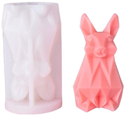 Formen für Epoxidharz, Origami-Hasen-Silikonform, DIY-Osterhasen-Aromatherapie-Kerzenform, für Bastelarbeiten, Tischdekoration, Heimdekoration