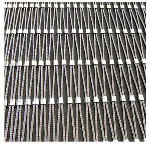 Flexible Maille De CâBle,304 Filet De Corde En Acier Inoxydable,Grille MéTallique Filet De SéCurité For Garde-Corps D'ExtéRieur, Filet Anti-Chute Haute Altitude ( Size : L1.3xW2m/L4.26xW6.56ft )