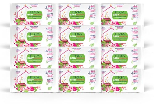 Fria Baby Sensation Salviette per Cambio Pannolino, con Burro di Karitè ad Azione Emolliente sulla Pelle, Dermatologicamente Testate, Maxi Confezione Risparmio da 840 Salviette