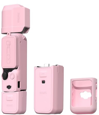 BRDRC Pocket 3 Creator Combo Silikonhülle, Pink für Pocket 3 Creator Combo, Compact/Pocket-sized, Tasche 3 Silikonhülle