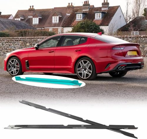 THOMIX Auto Seitenschweller für Kia Stinger 2018-2023, Seitenschweller Splitter Lip Winglet Diffusor, Auto Seitenrock, Trittbretter Seitenschweller, Auto Zubehör