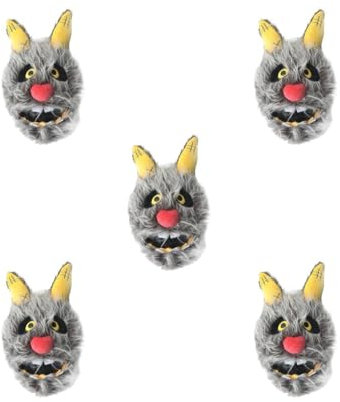 5 Set Helmüberzüge Kaninchen Geschenke weicher Plüsch Universal für Integralhelme Cartoon