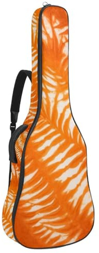 Großer schöner Gitarrenkoffer, wasserdichte Gitarrentasche mit Schwamm-Schutzschicht, Vintage-Schmetterlingsmuster, Mehrfarbig Nr. 04, 42.9x16.9x4.7 in, Gitarrentasche