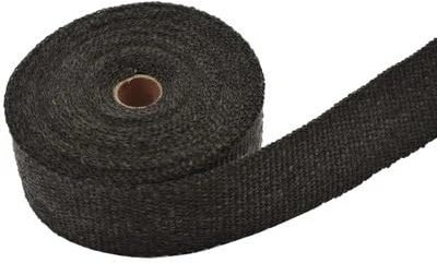 Bande Thermique Echappement,Scotch Isolant Thermiq 1 rouleau de ruban isolant thermique for échappement de moto, tuyau avant Anti-chaleur, largeur de 5cm, rouleau de tuyau d'échappement thermique for