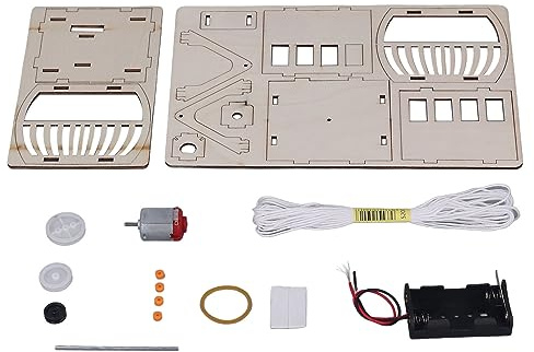 Jouets de Construction de Modèles éducatifs Bricolage, Kit D'expérimentation Scientifique de Téléphérique en Bois pour Enfants, Téléphérique Touristique en Bois