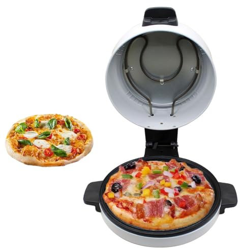 Electric Pizza Oven, 2000W Indoor Portable Pizza Oven, 12 inch Tabletop Pizza Oven, Crepe, Pancake and Omelette Maker,220-240℃ automatic power off, for Restaurant Home use