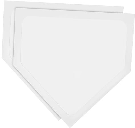Anneome 2pcs Baseball Plates Home Plate Baseball Training Board Softball Pitcher Training Mat Weatherproof