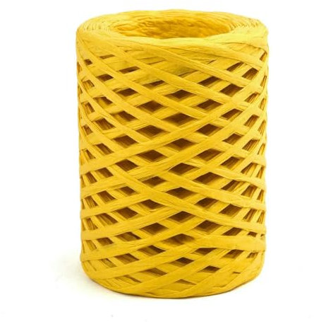 LIUBI Hilo de Paja de Rafia Natural de 100 m/70 m/20 m para Tejer, Ganchillo, Papel, Bricolaje, Hecho a Mano, para Sombreros de Verano, Bolsas, Embalaje de Regalo de Ganchillo.