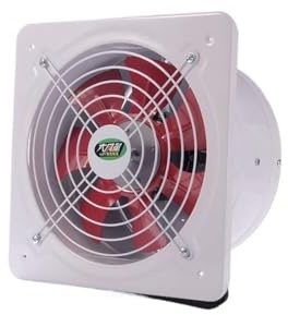 CJHFR472SG Bagno Ventilatore di Scarico for Finestra da Cucina e casa, Potente Ventilatore da Parete for Bagno, 35 * 35 cm Ventilatore di Scarico