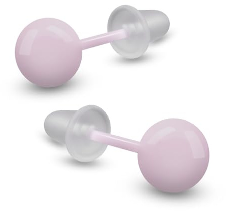 Soul-Cats Ohrstecker Keramik 6 mm Kugel – Mehrfarbig Perlen-Design Unisex Ohrringe leicht und hypoallergen mit Silikonverschluss