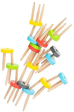 Supvox Balancespiel Stuhl Spielzeug Aus Holz Junge Mädchen Balancierspiel Lernspielzeug Für Koordination Eltern-Junge Mädchen Freizeitbeschäftigung